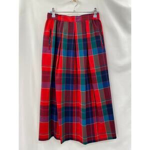 Pendleton Vintage Miss plaid wool fall midi skirt